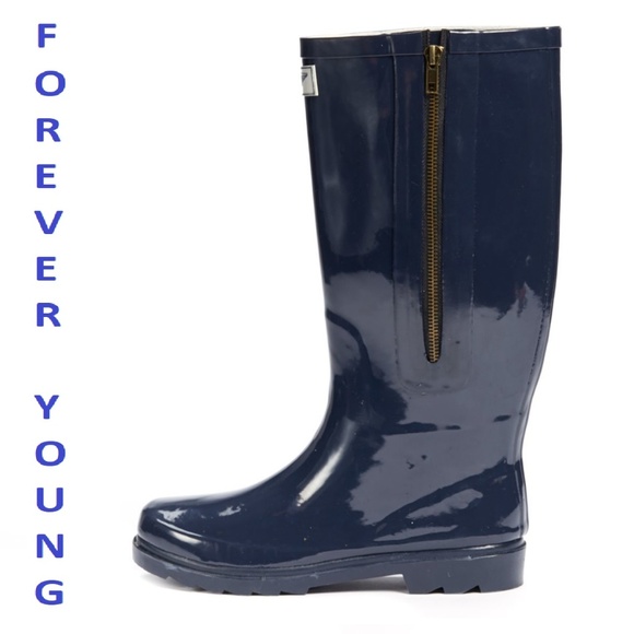 zipper rain boots